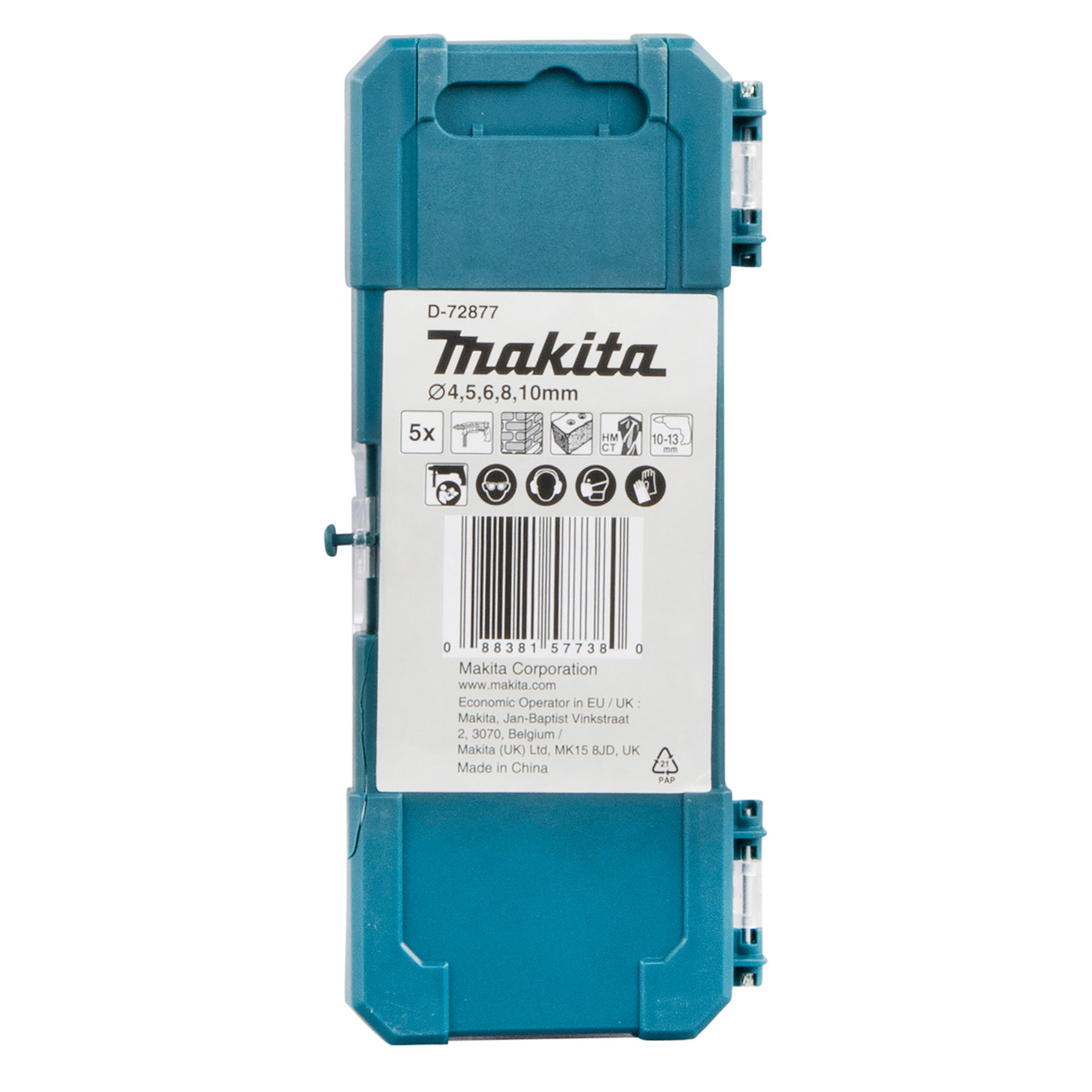 Makita D72877 5 Piece TCT Concrete Drill Bit Set