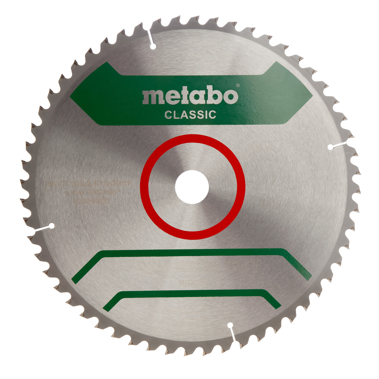 Metabo 628064000 Circular Saw Blade Precision Cut Wood Classic 305 × 30 × 56T