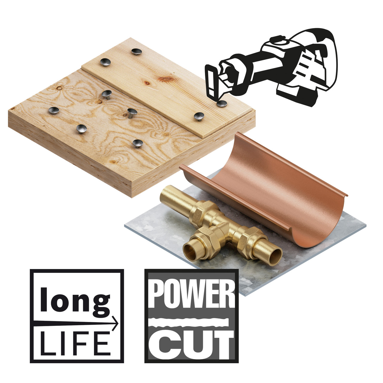 Bosch S 3456 XF Progressor 200mm Wood & Metal Reciprocating Saw Blade (Pack of 5)