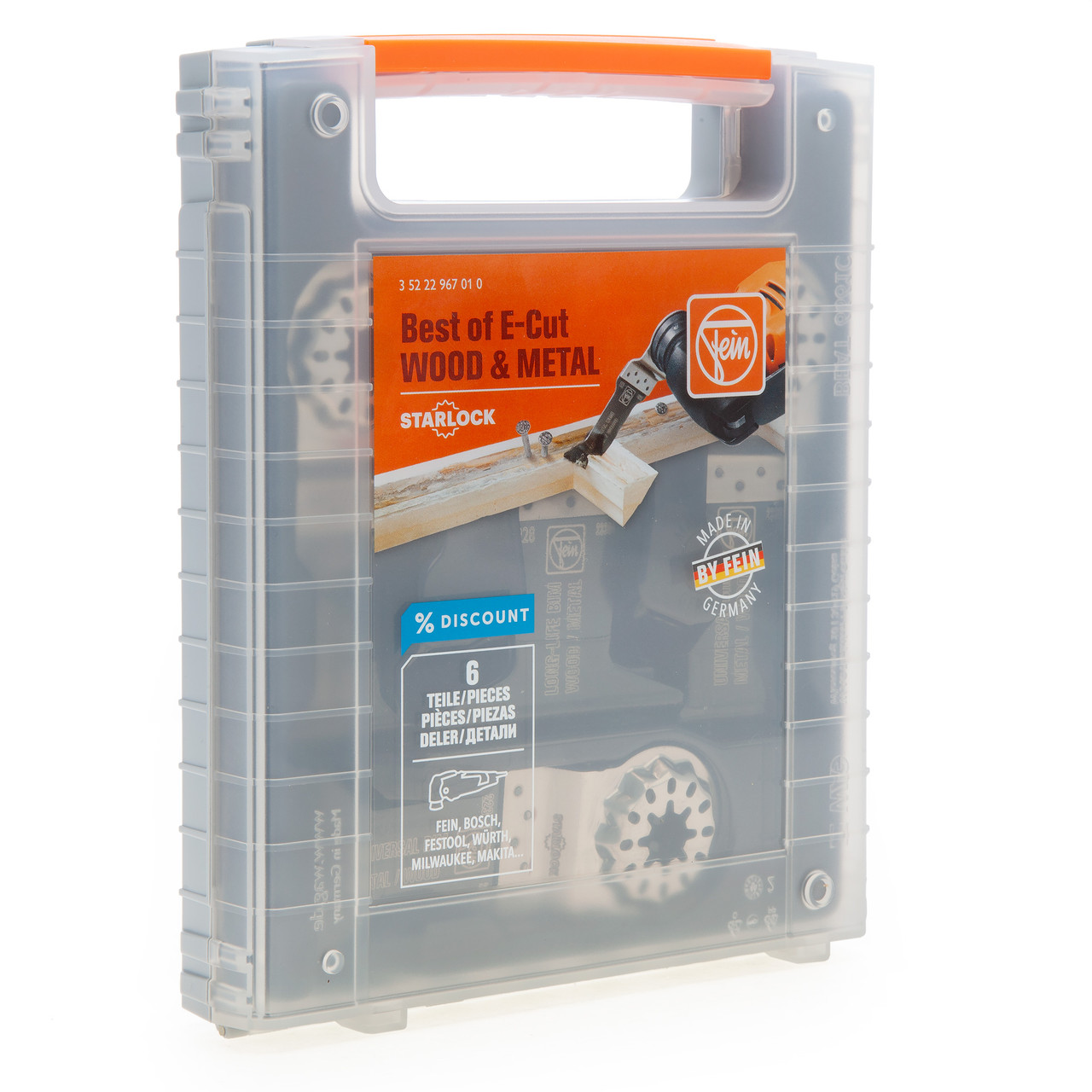 Fein 35222967010 E-Cut Starlock Wood & Metal Set (6 Piece)