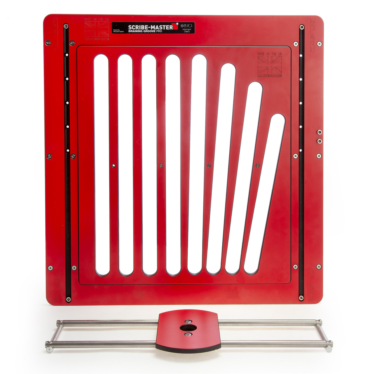 Scribe-Master DGPRO1 Draining Groove PRO Jig with Straight Slot/Straight Fan Template