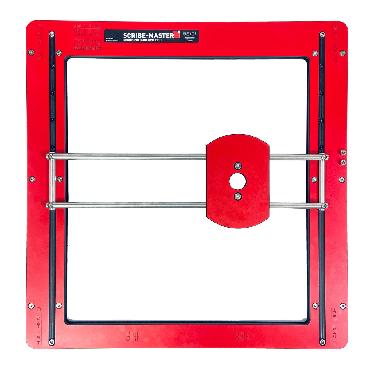 Scribe-Master DGPRO1 Draining Groove PRO Jig with Straight Slot/Straight Fan Template