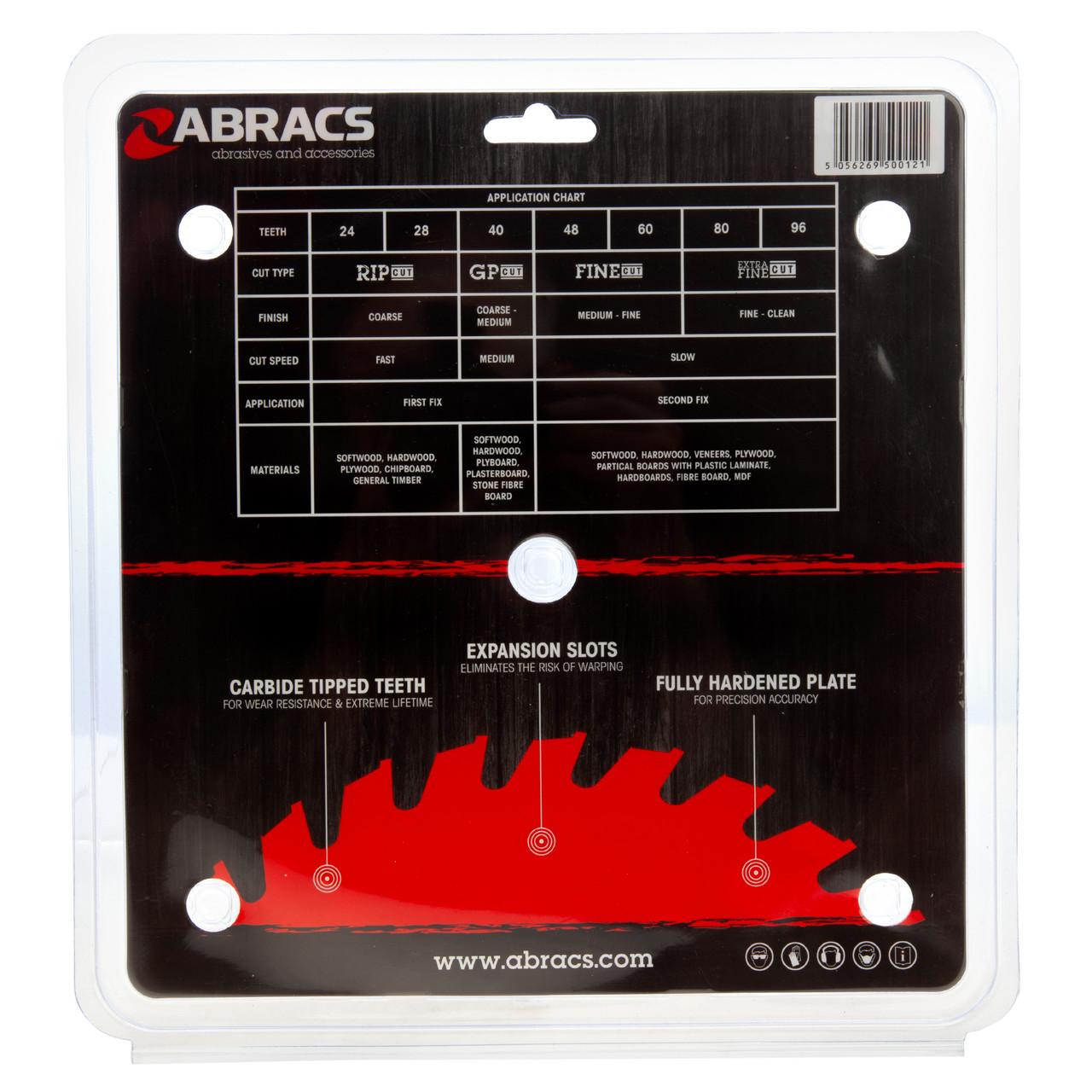 Abracs TCT21628 216 × 30mm × 28T TCT Circular Saw Blade for Wood