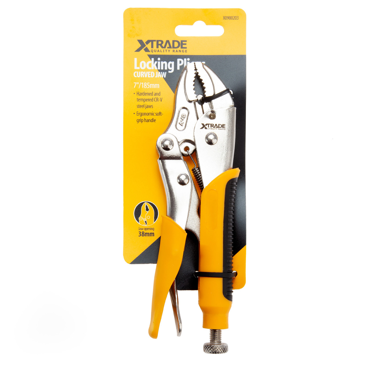 Xtrade X0900203 7" Curved Jaw Locking Pliers