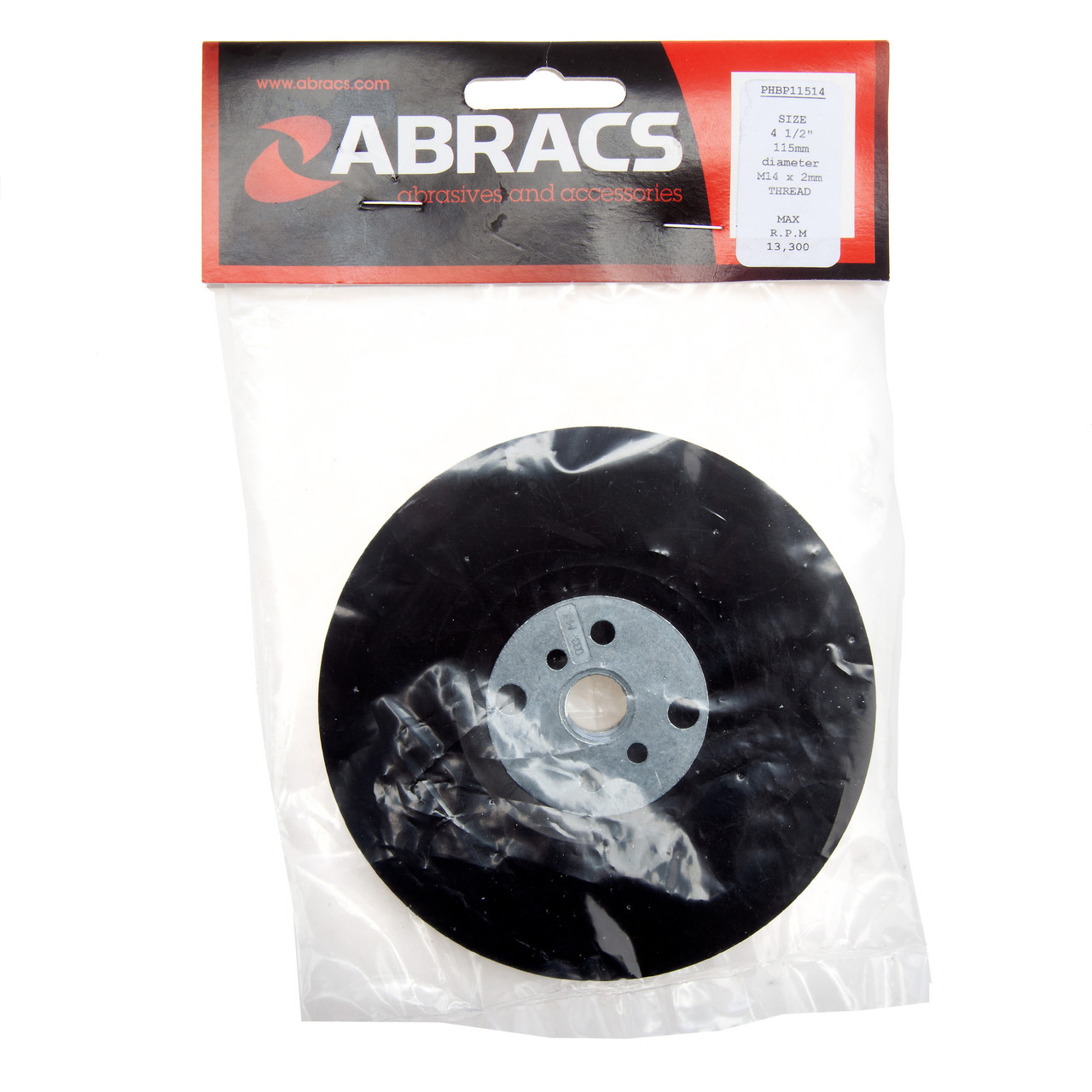 Abracs PHBP11514 115mm Nylon Backing Pad M14