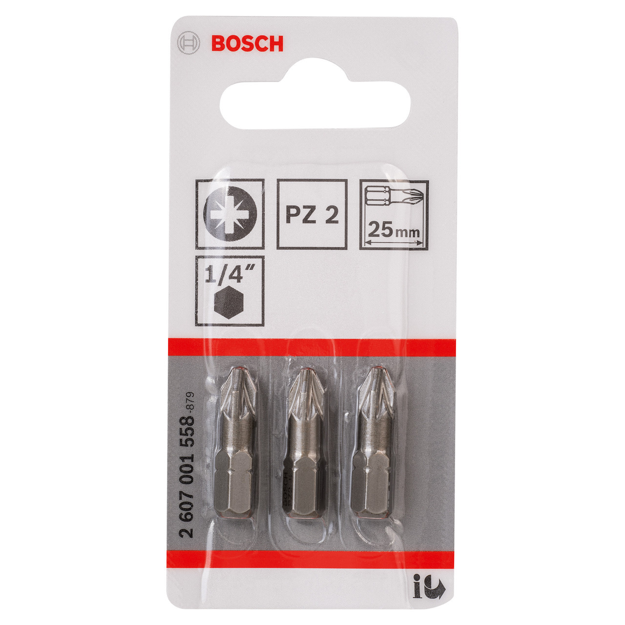 Bosch 2607001558 Extra Hard Screwdriver Bit PZ2 × 25mm