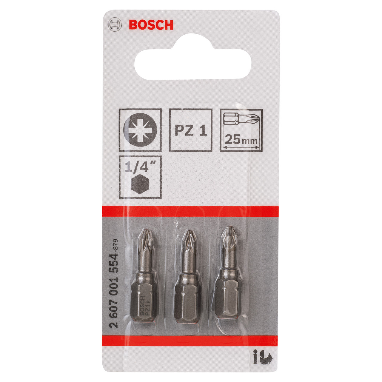 Bosch 2607001554 Extra Hard Screwdriver Bit PZ1 × 25mm