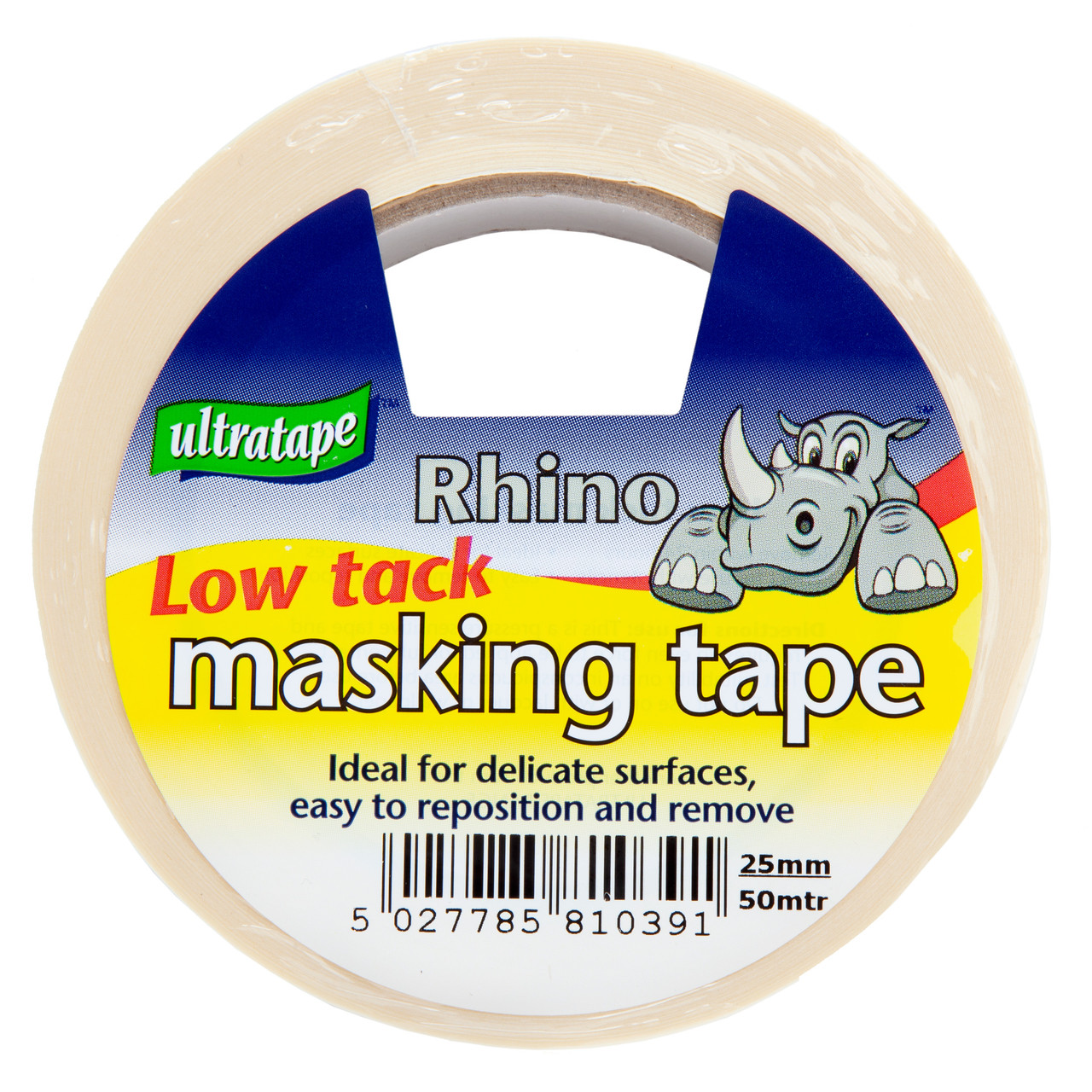 Ultratape 00572550RH Rhino Low Tack Masking Tape 25mm × 50m