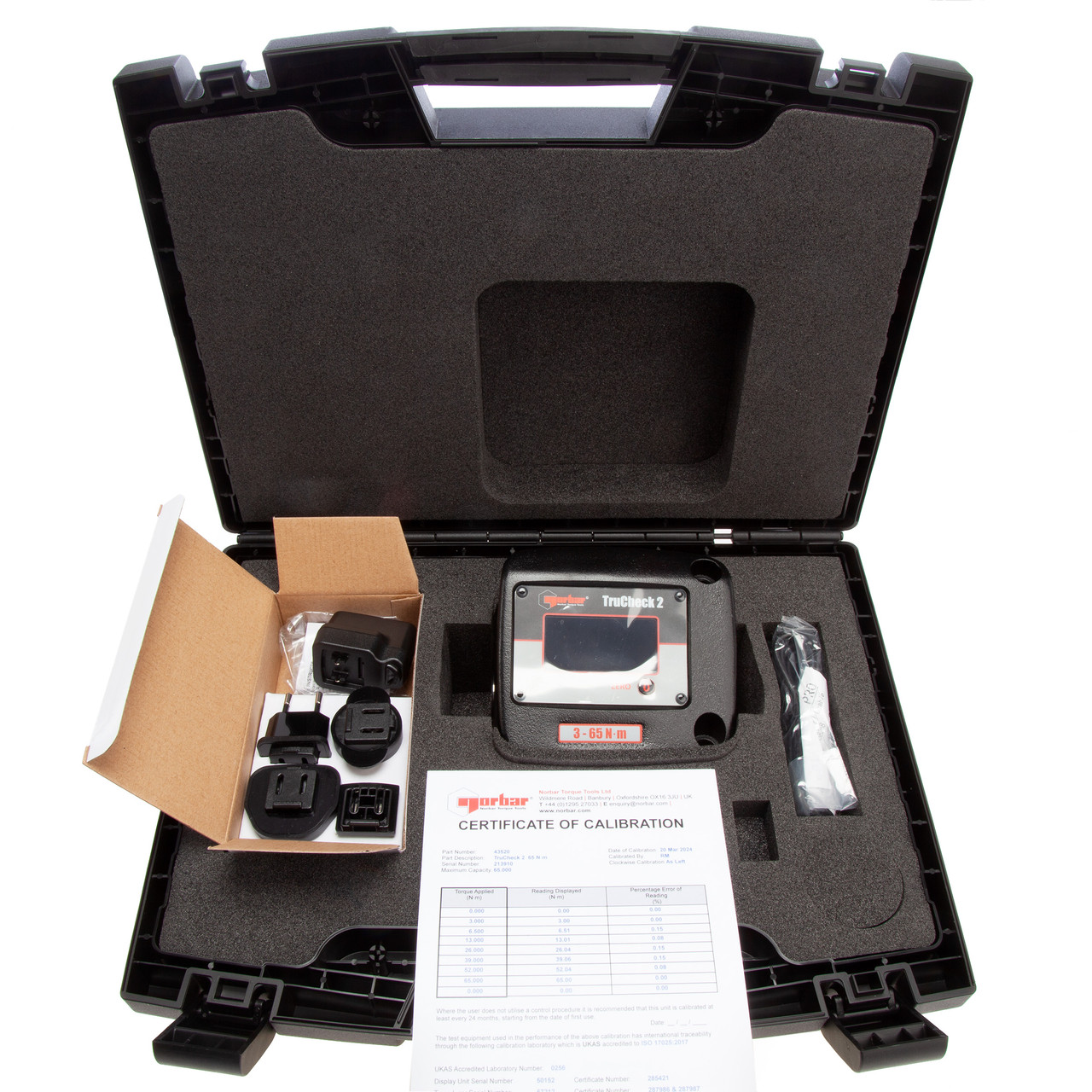 Norbar 43520 TruCheck 2 Torque Wrench Checker 3-65 N·m
