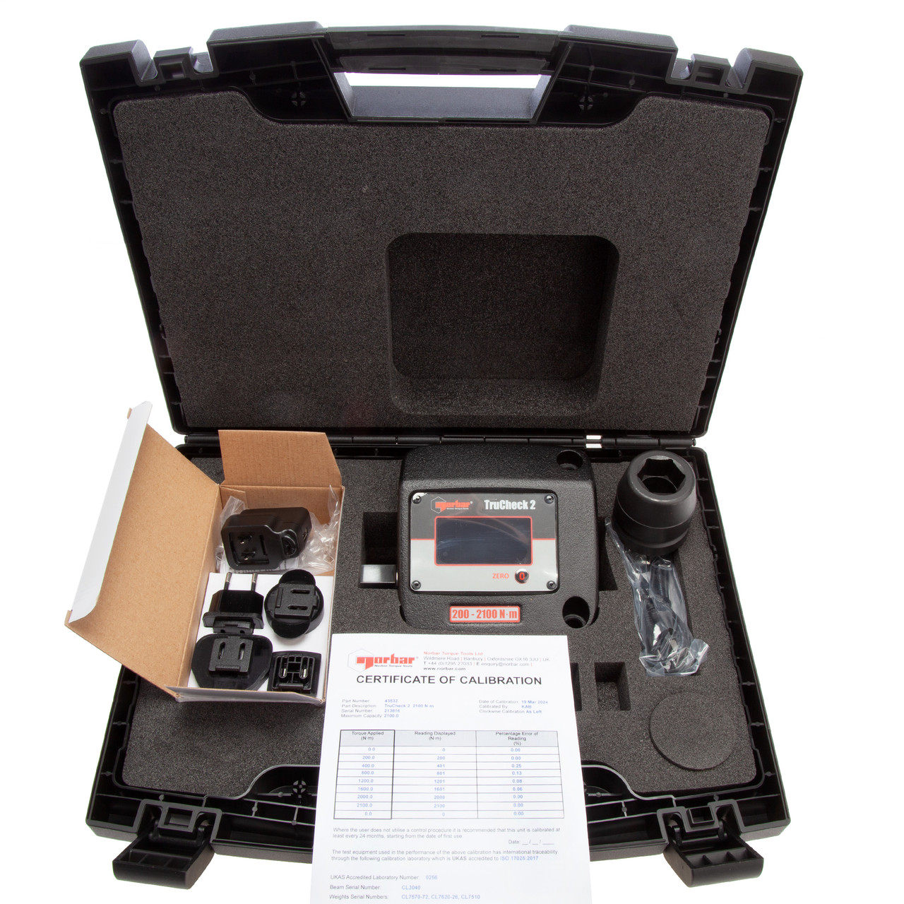 Norbar 43532 Torque Wrench Checker 200-2100 N·m