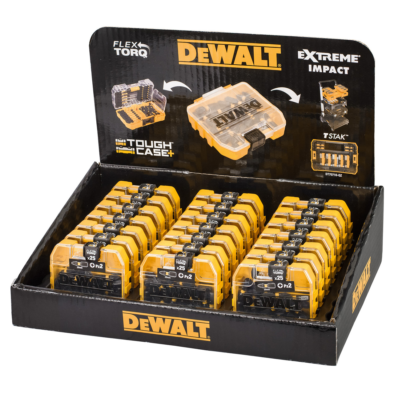 Dewalt DT70556TQZ 25mm PZ2 Impact Screwdriver Bit with 25 Pieces