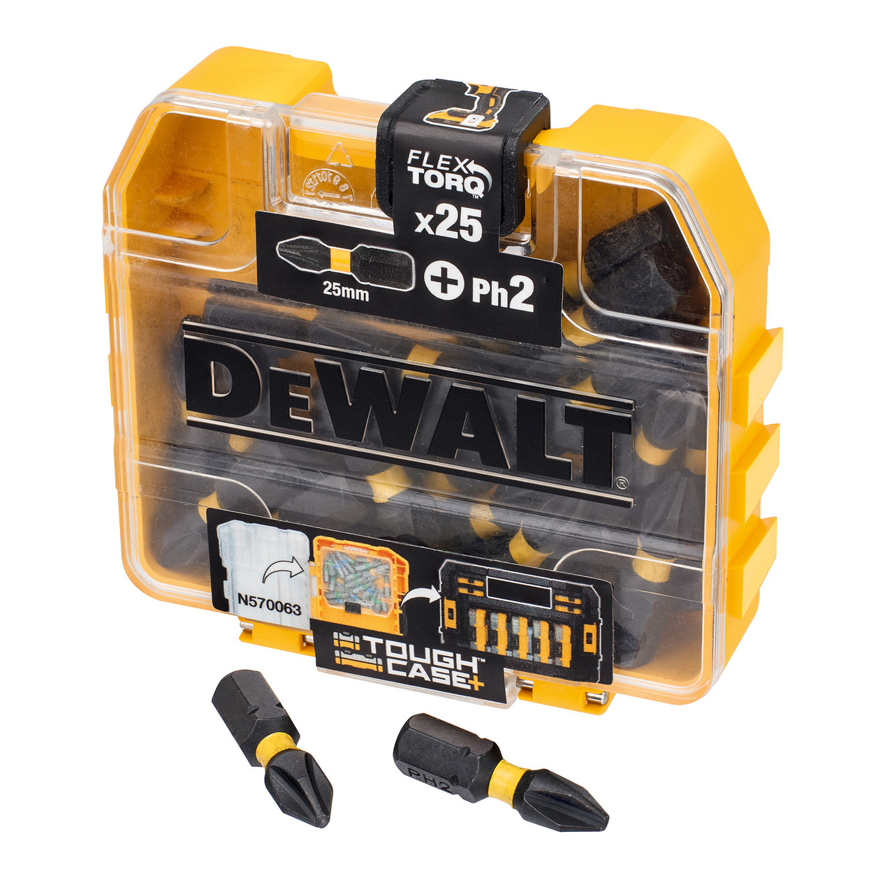 Dewalt DT70555TQZ PH2 × 25mm Impact Torsion Screwdriver Bits 25 Piece