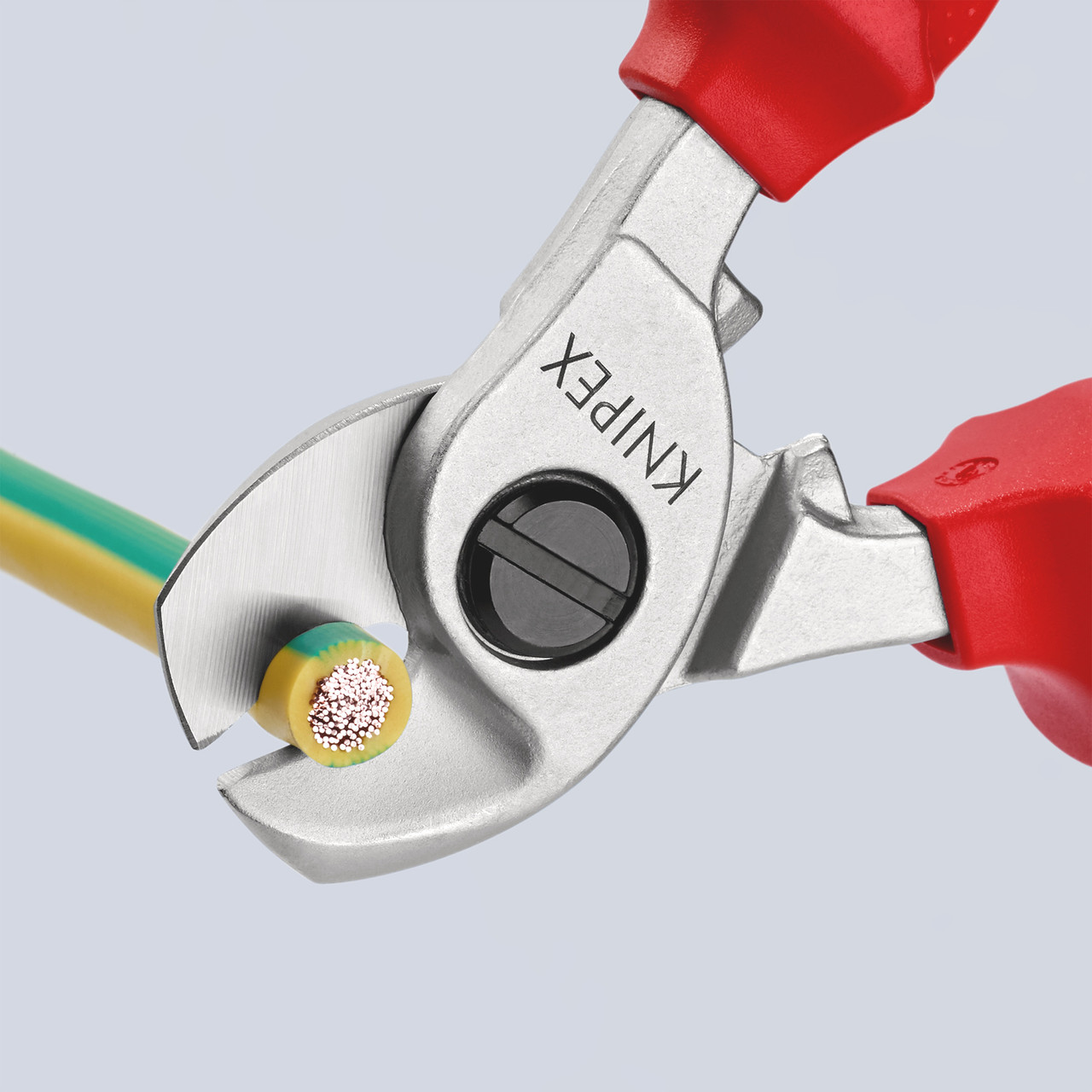 Knipex 9526165 165mm VDE Cable Shears with Opening Spring