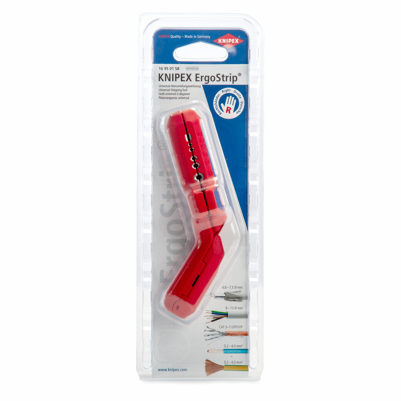 Knipex 169501SB ErgoStrip Universal Stripping Tool