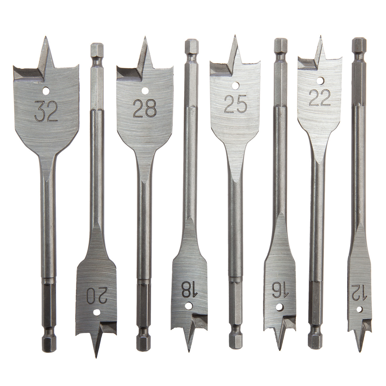 Bahco 9629SET8 8 Piece Flat Drill Bit Set for Wood