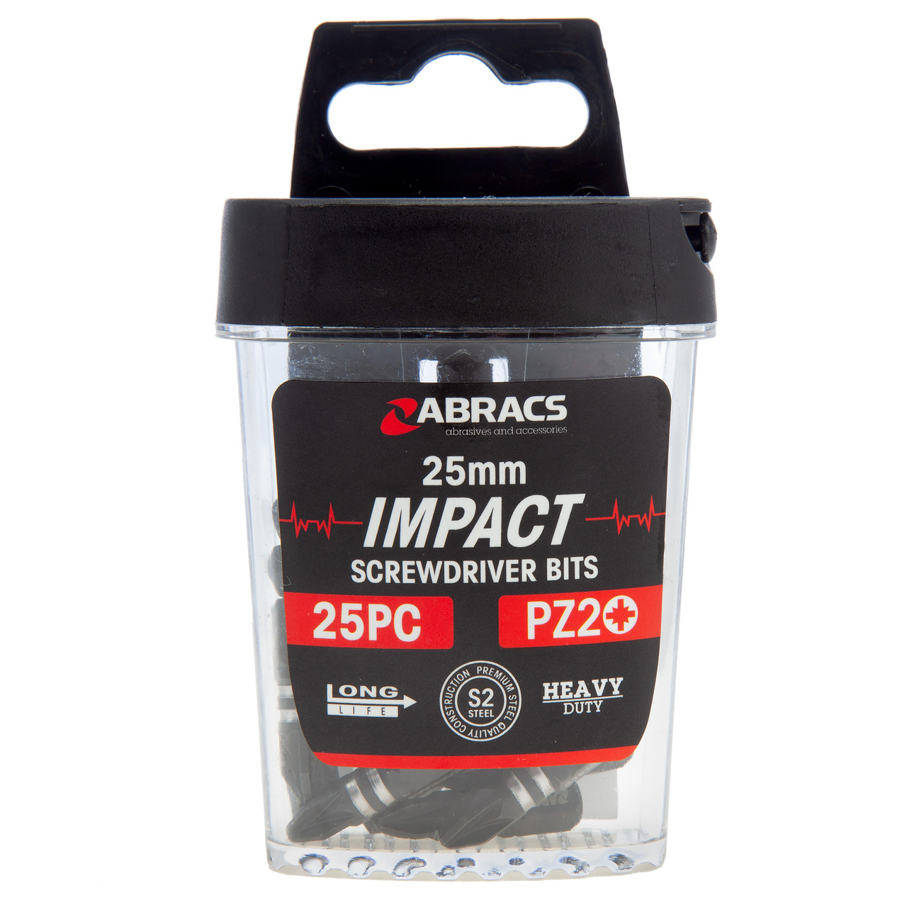 Abracs IPZ22525 Expert Impact Screwdriver Bit PZ2 × 25mm (Pack of 25)