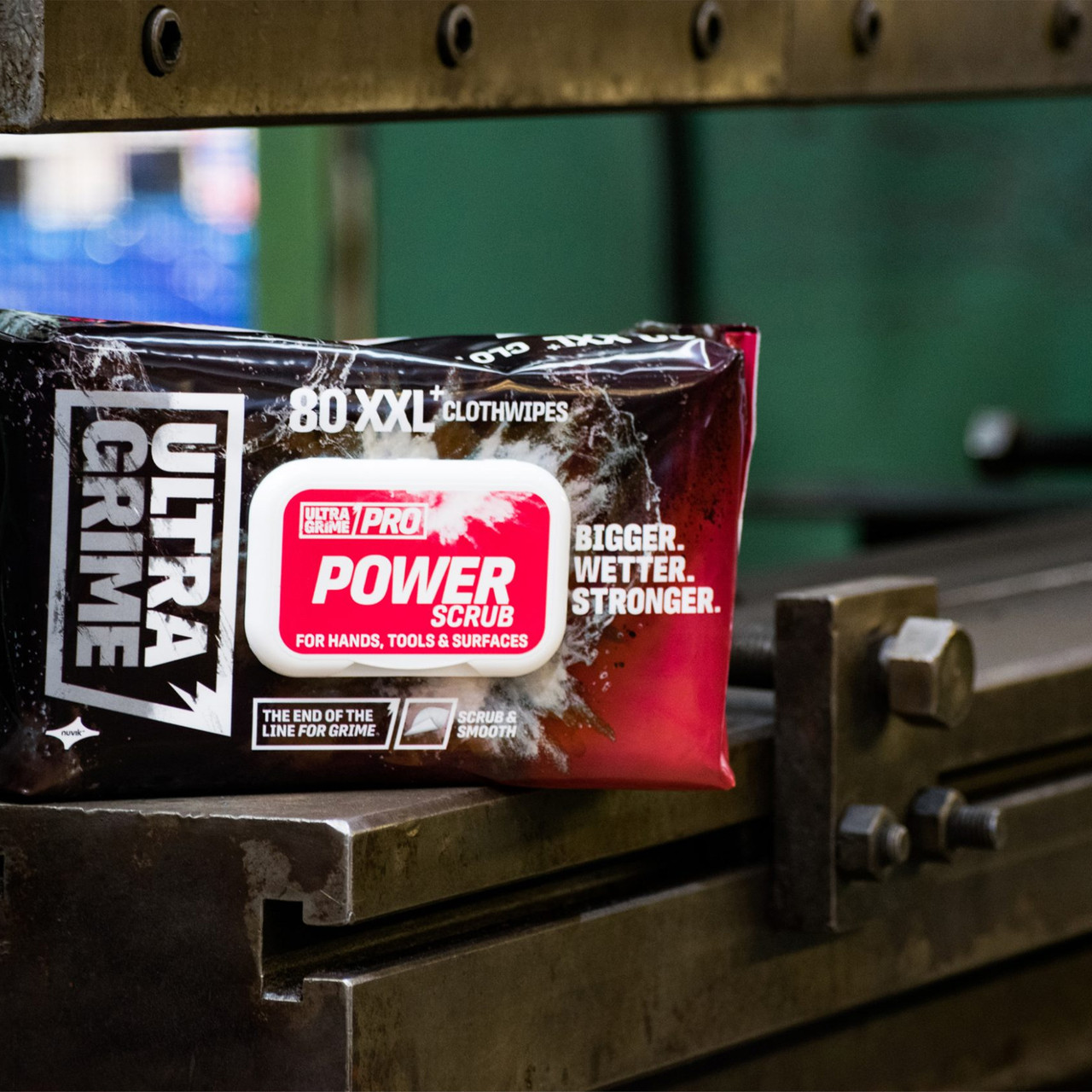 Ultragrime POWERSCRUB59206 Power Scrub Clothwipes 80 Pack