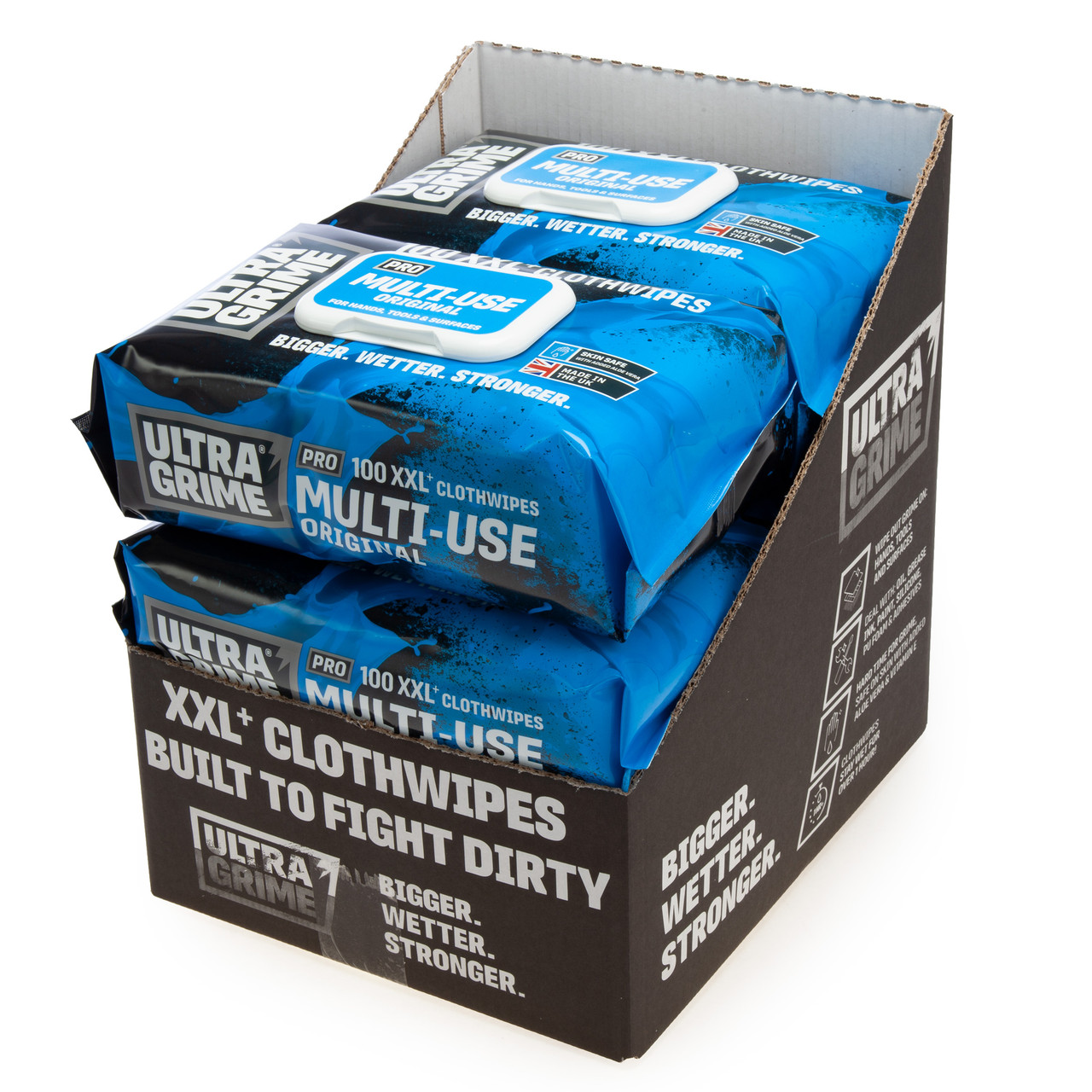 Ultragrime MULTIUSE59006 Multiuse XXL+ Clothwipes 100 Pack