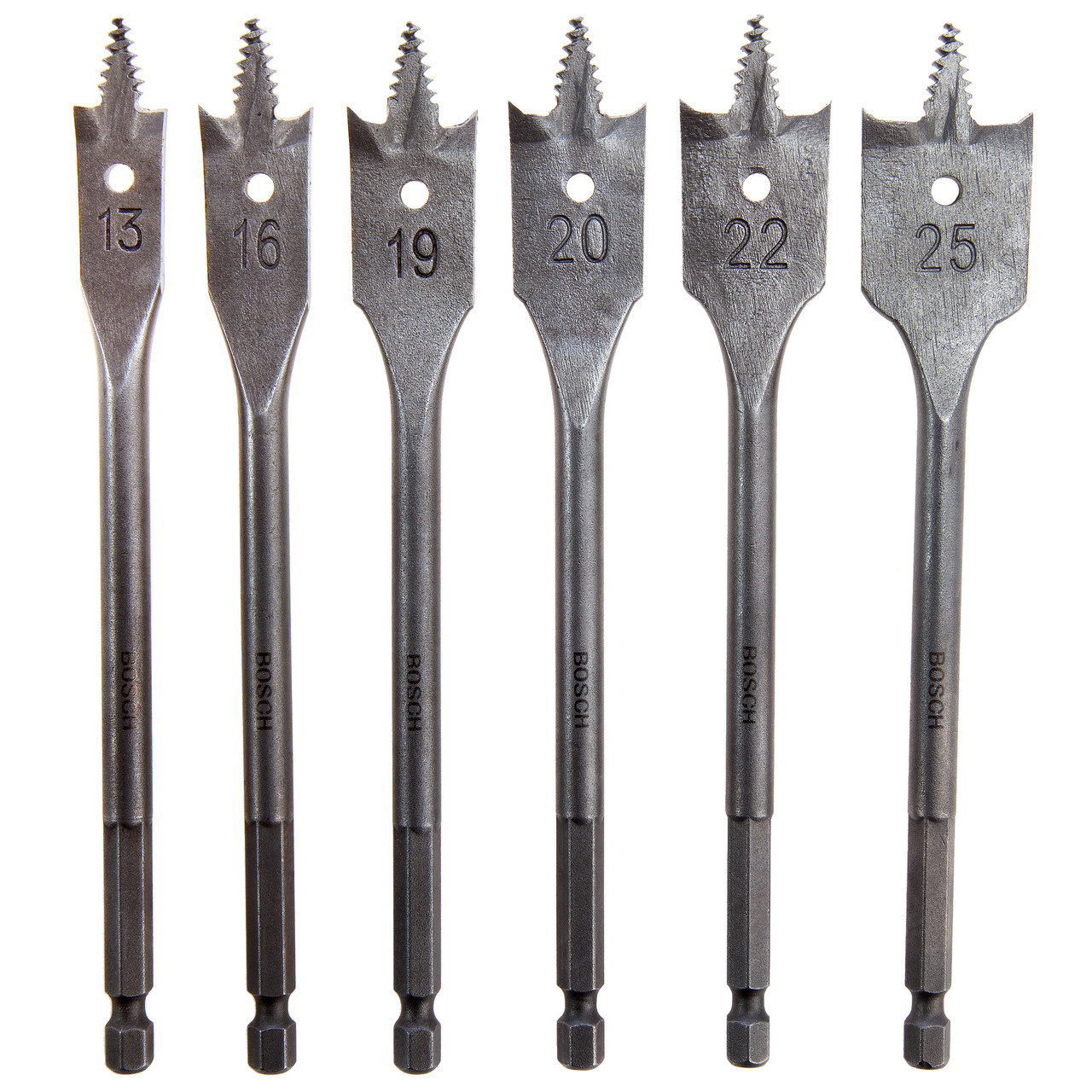 Bosch 2608587793 Self Cut Flat Drill Bit Set 6 Piece