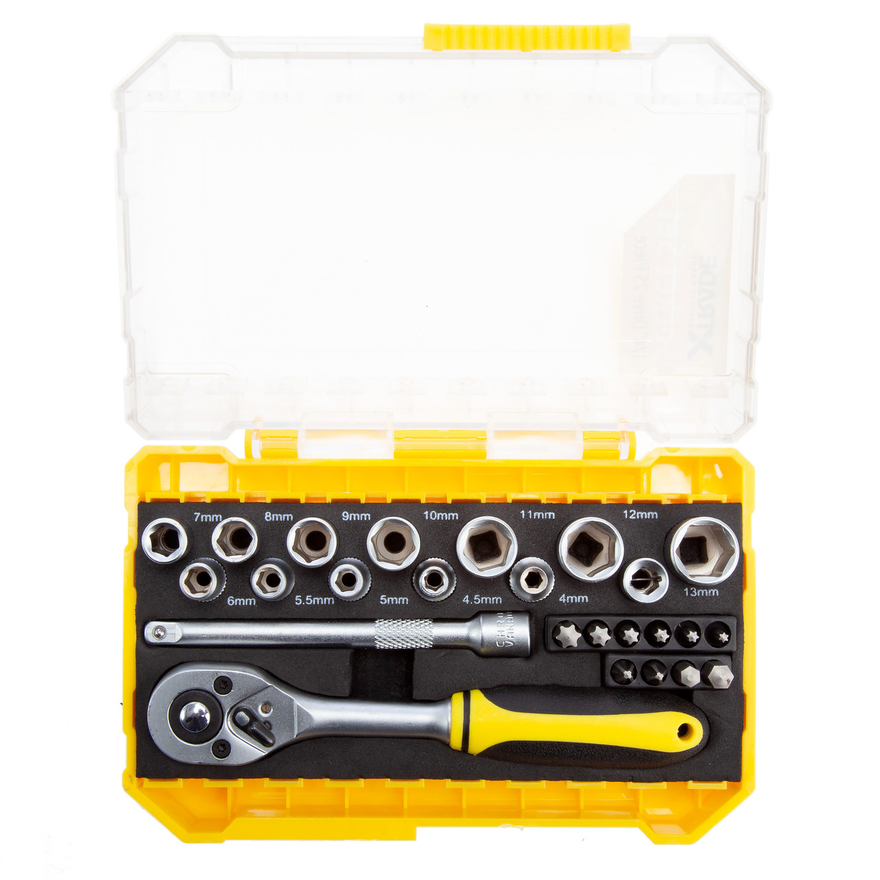 Xtrade X0900197 1/4in Drive Socket Set 25 Piece