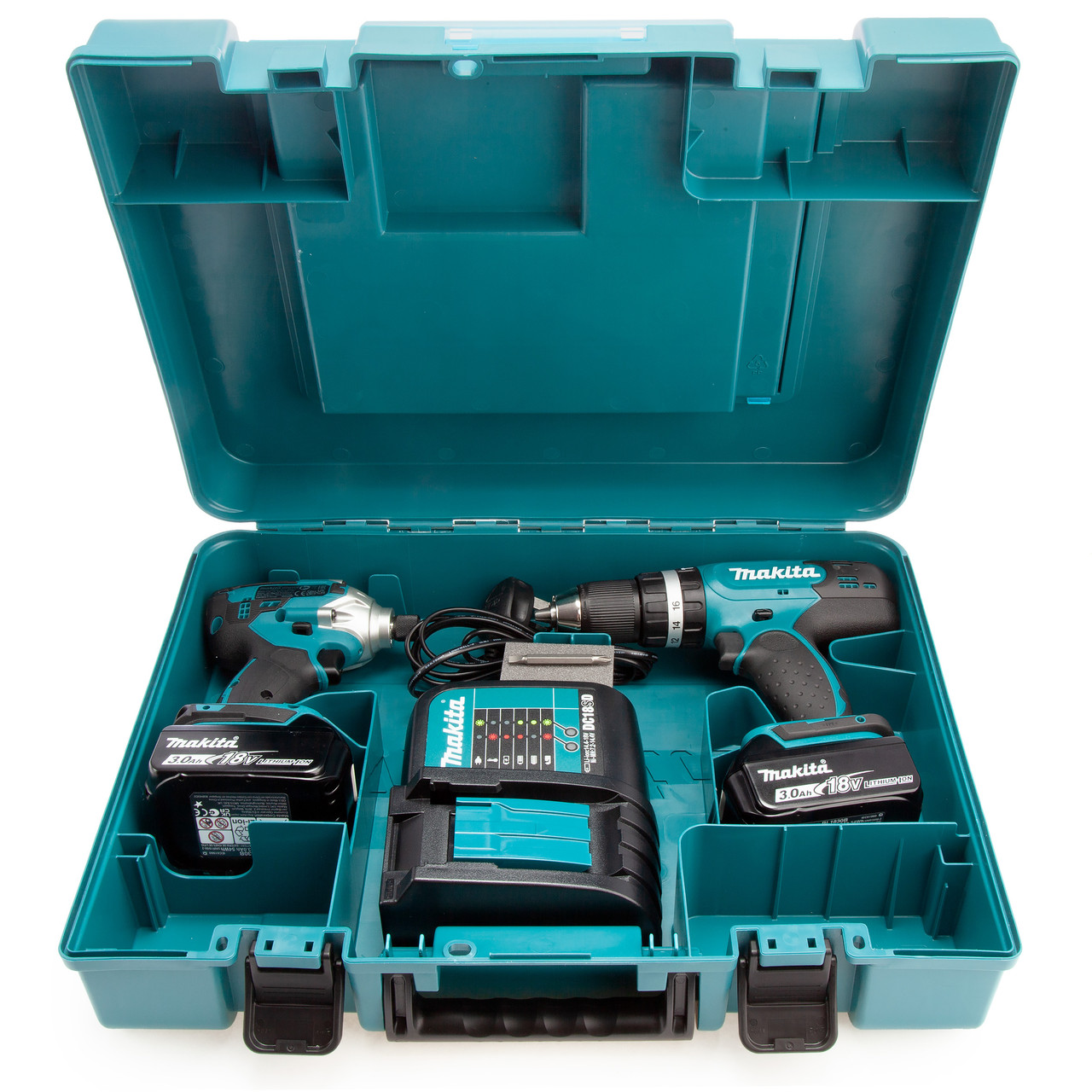 Makita DLX2336S 18V Combi Drill & Impact Driver Twin Pack with 2 × 3.0Ah Batteries