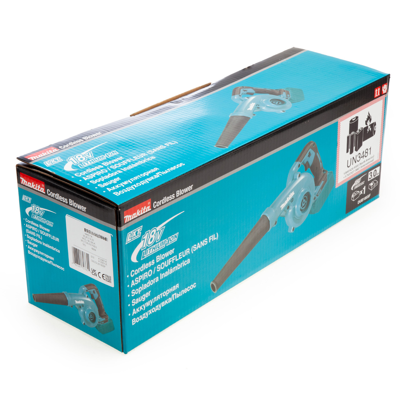 Makita DUB185SF 18V Blower with 1 × 3.0Ah Battery