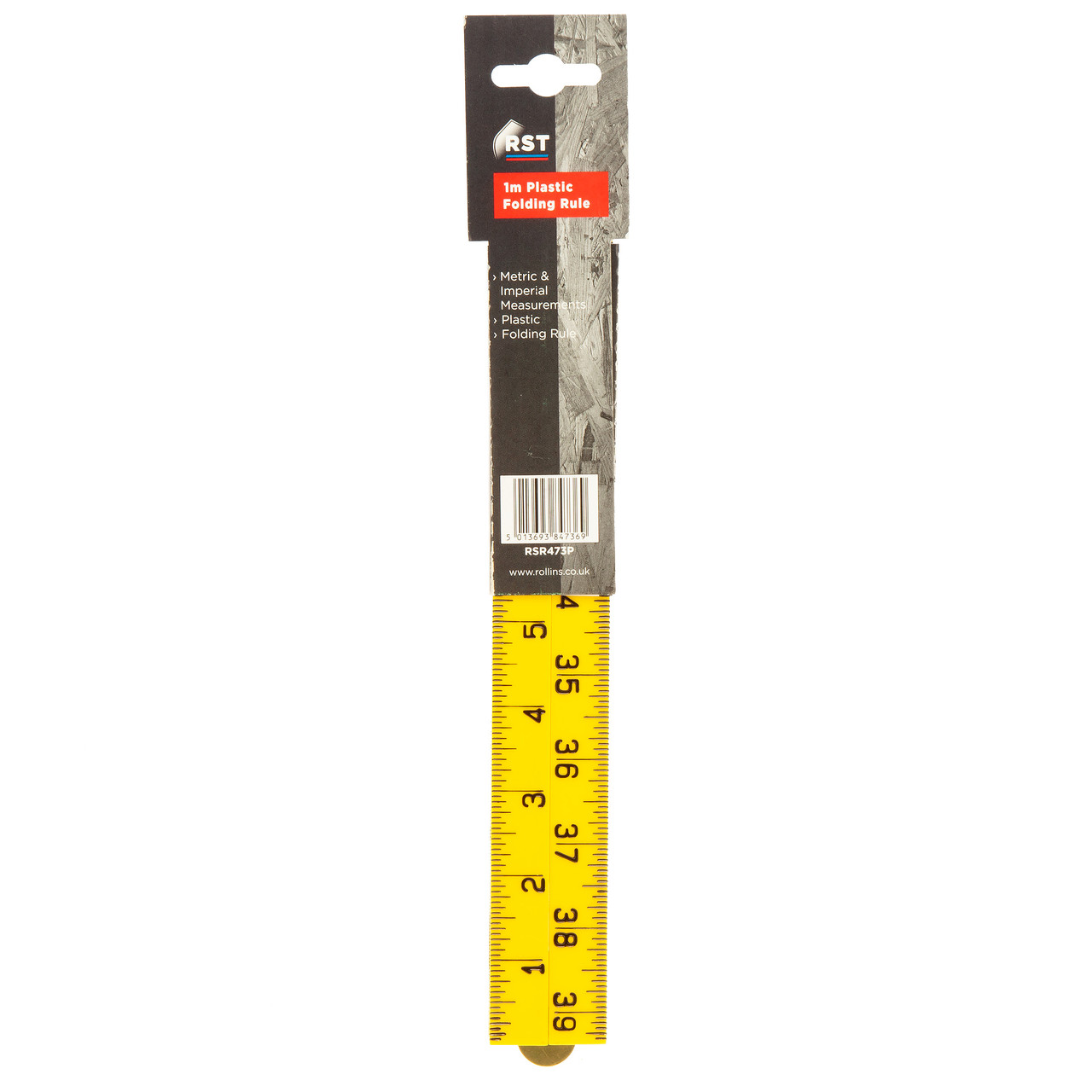 Rst RSR473P 1m Folding Plastic Rule