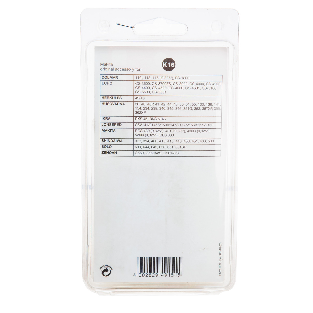 Makita 958086672 18" Chainsaw Chain