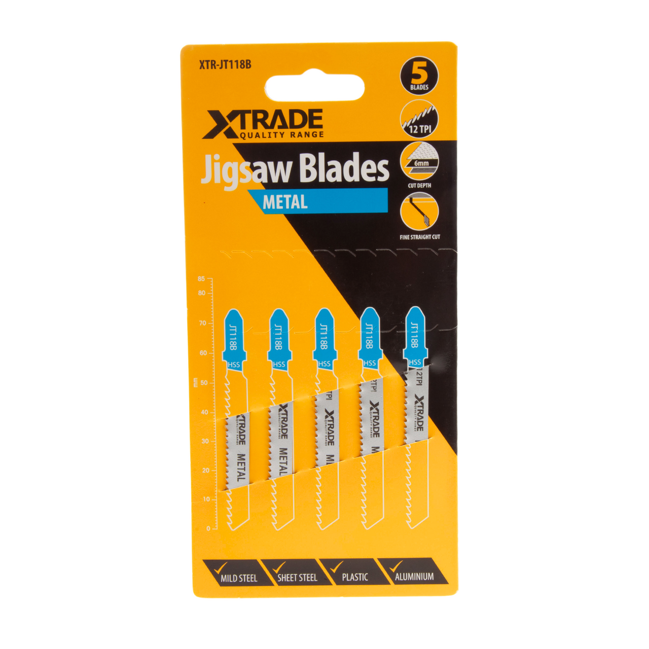 Xtrade JT118B Jigsaw Blades for Metal (Pack of 5)