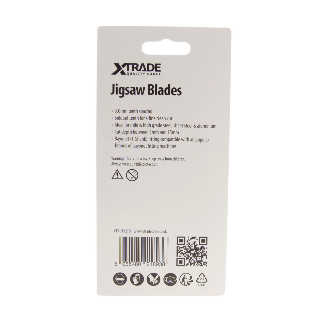 Xtrade JT127D Jigsaw Blades for Aluminium (Pack of 5)