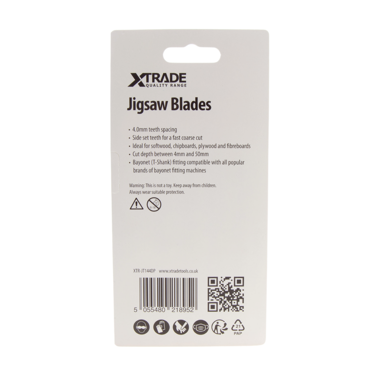 Xtrade JT144DP Jigsaw Blades for Wood Pack of 5