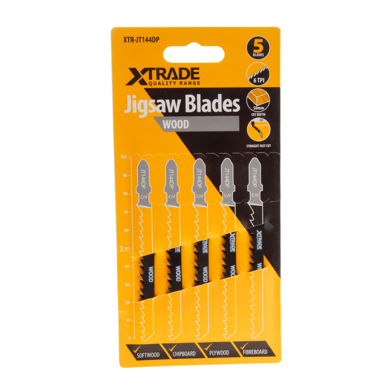 Xtrade JT144DP Jigsaw Blades for Wood Pack of 5