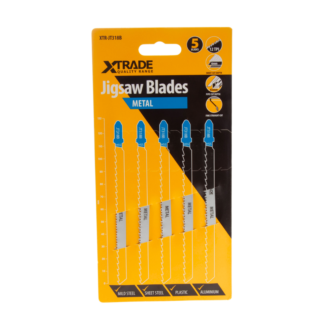 Xtrade JT318B Jigsaw Blades for Metal (Pack of 5)