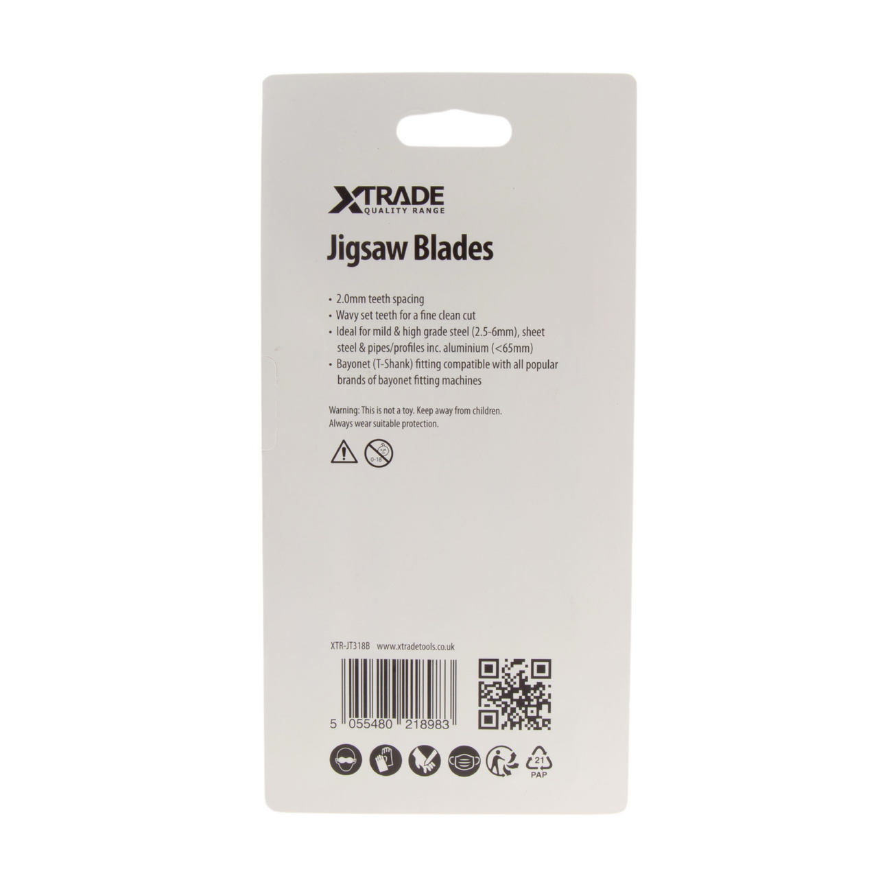 Xtrade JT318B Jigsaw Blades for Metal (Pack of 5)