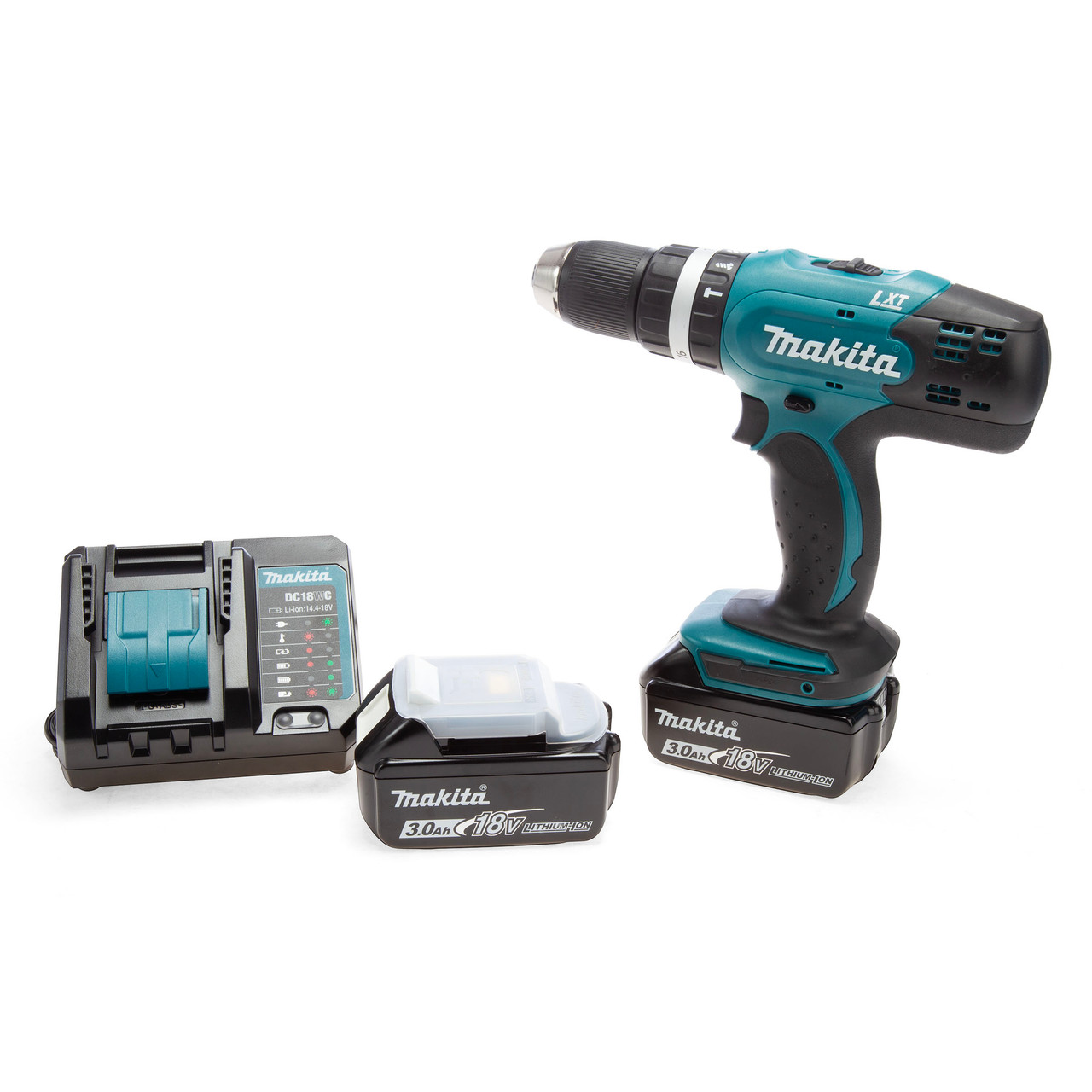 Makita DHP453F001 18V LXT Combi Drill with 2 × 3.0Ah Batteries