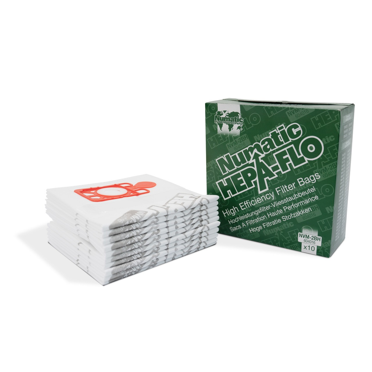 Numatic NVM2BH HepaFlo Filter Bags 15L (Pack of 10)