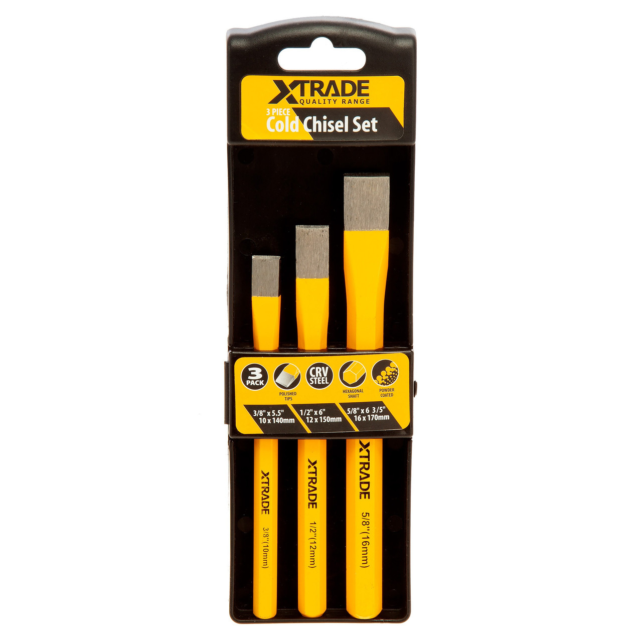 Xtrade X0900233 Cold Chisel Set 10-16mm (3 Piece)