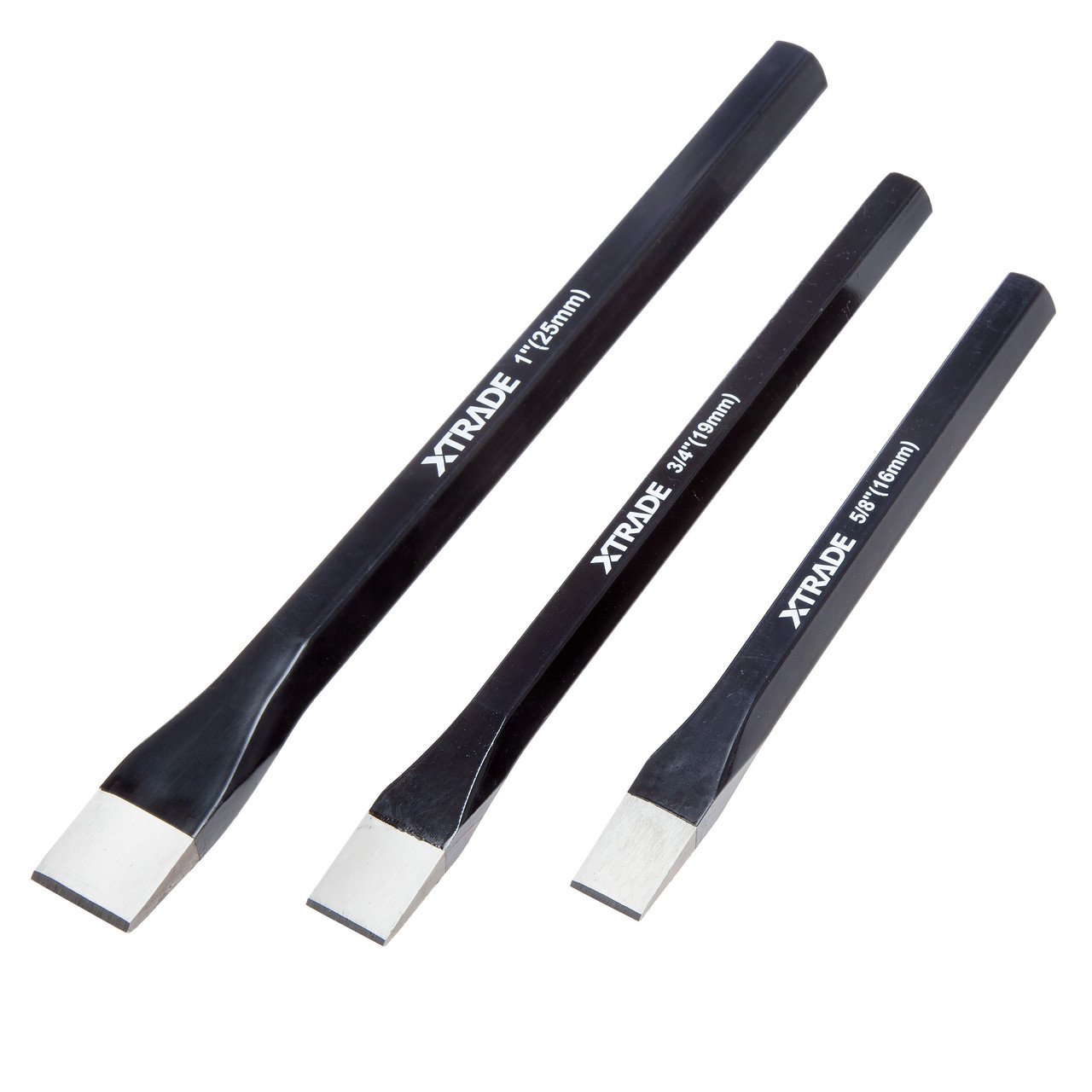 Xtrade X0900234 Cold Chisel Set 16mm, 19mm & 25mm