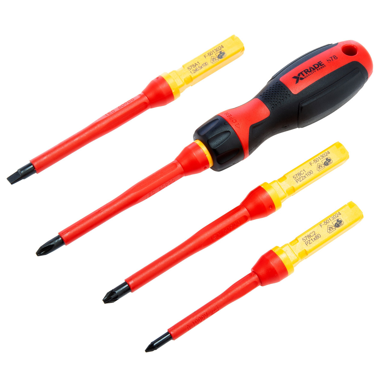 Xtrade X0900220 13 Piece Interchangeable VDE Screwdriver Set
