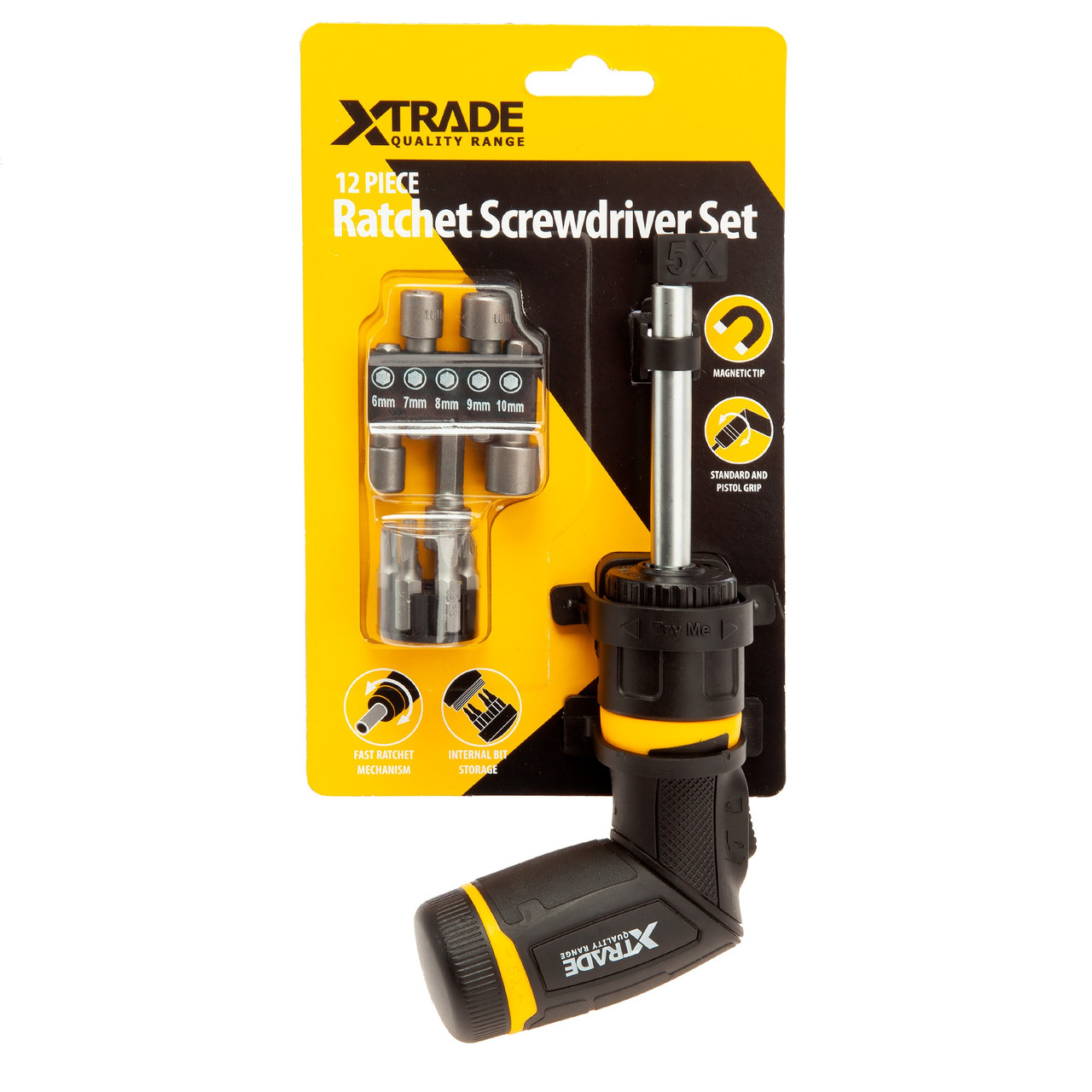 Xtrade X0900219 Ratchet Screwdriver Set
