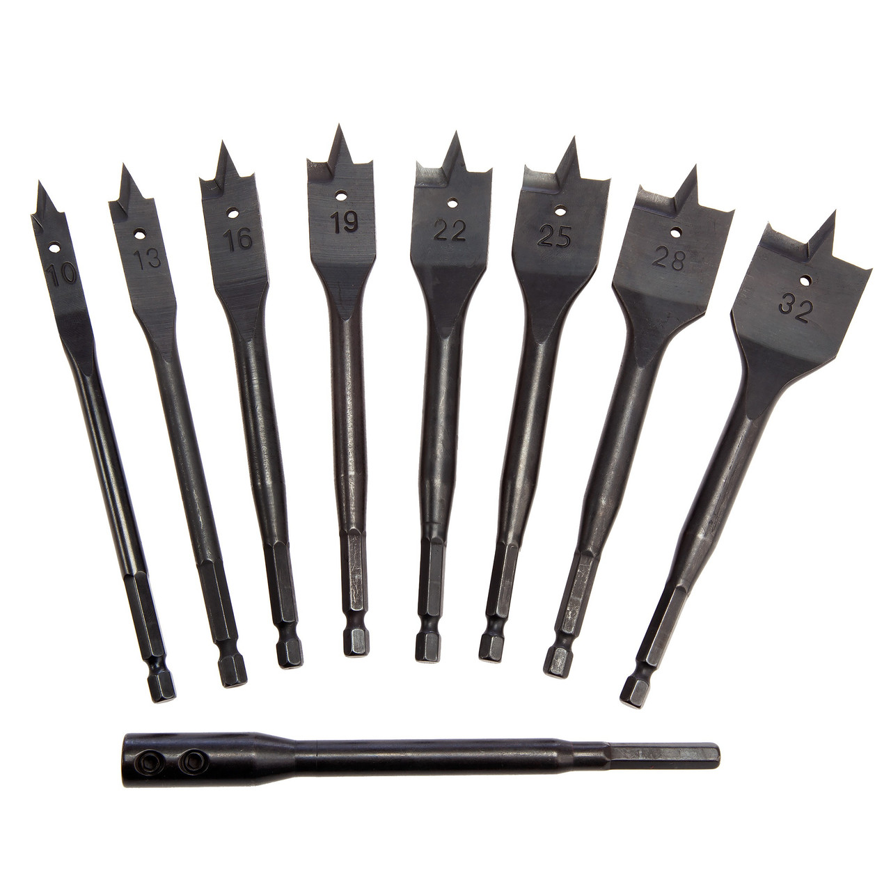 Xtrade X0900225 Flat Bit Set 9 Piece