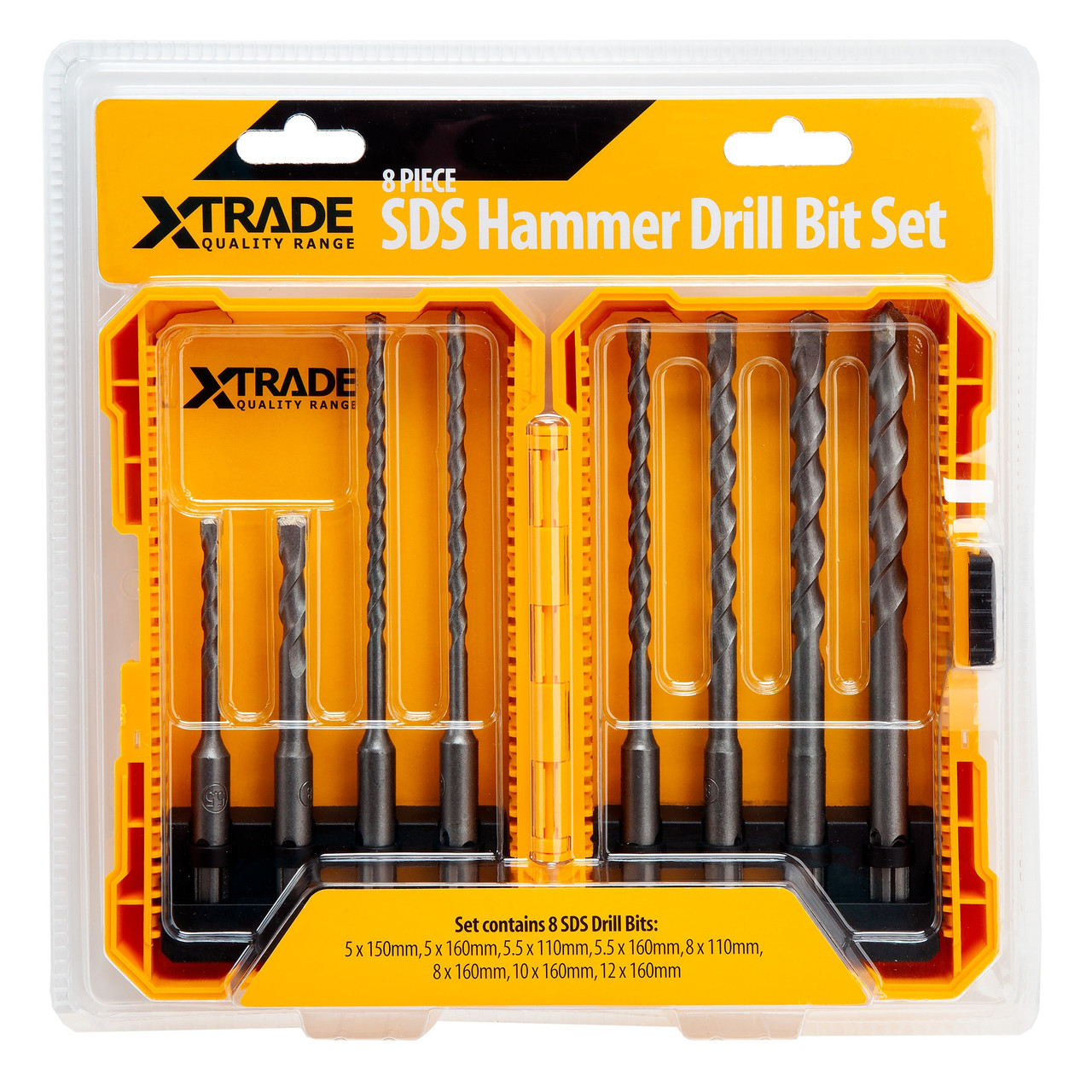 Xtrade X0900226 SDS Drill Bit Set 8 Piece