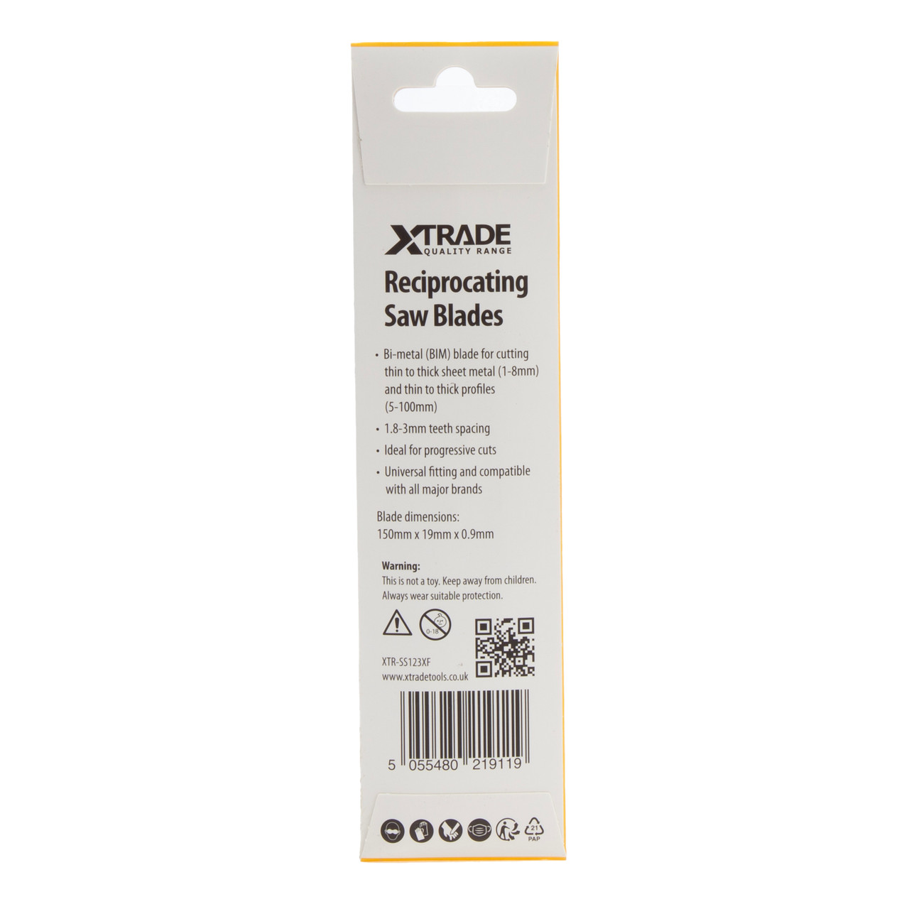 Xtrade SS123XF Progressor for Metal Reciprocating Saw Blades (Pack of 5)