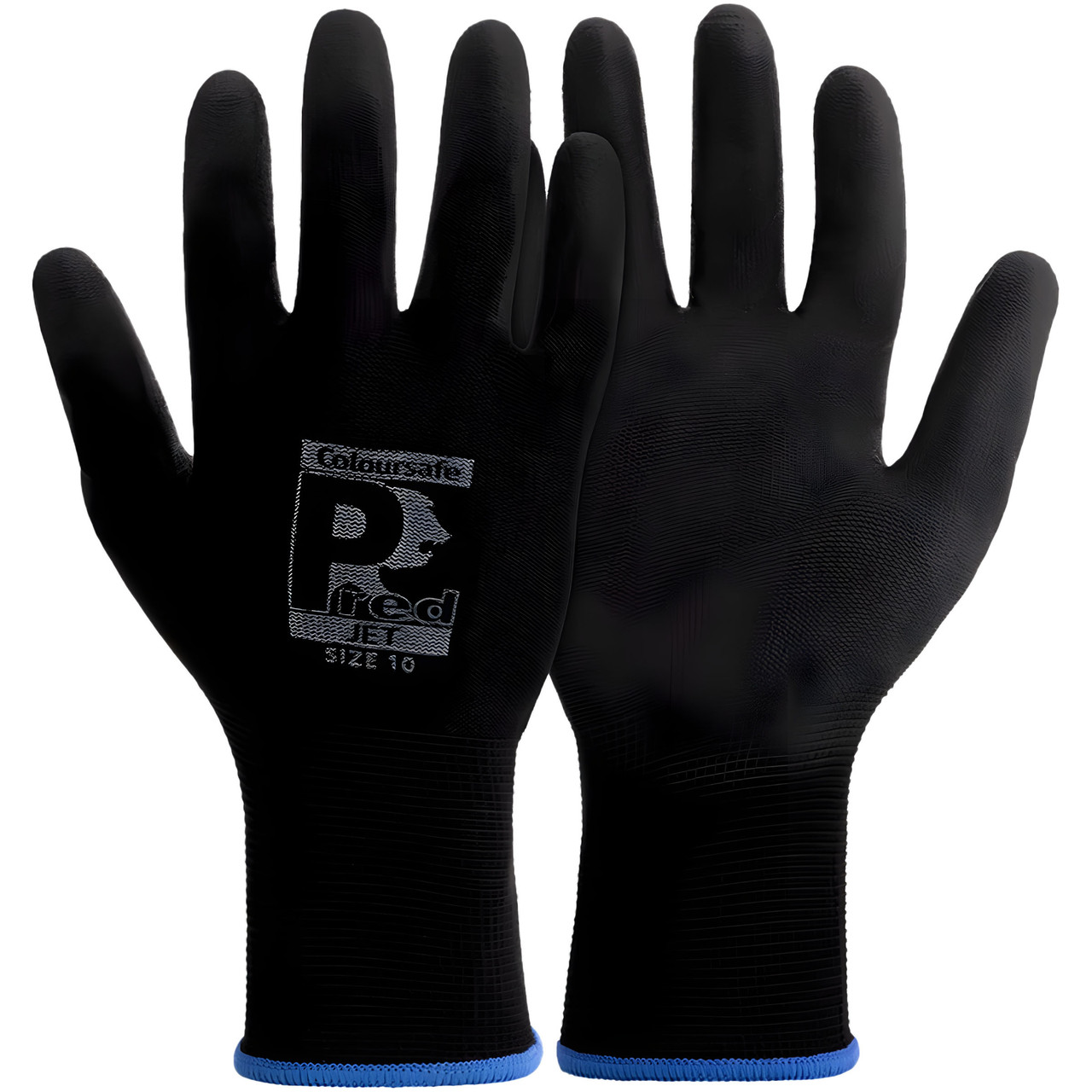 Predator By Ron BLACKPUPL7 Coloursafe Pred Jet Gloves Pack of 10