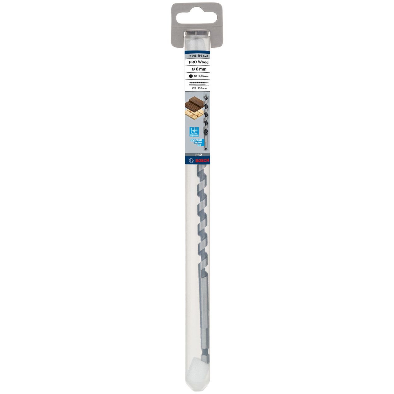 Bosch 2608597623 PRO Wood Auger Drill Bit 8 × 170mm