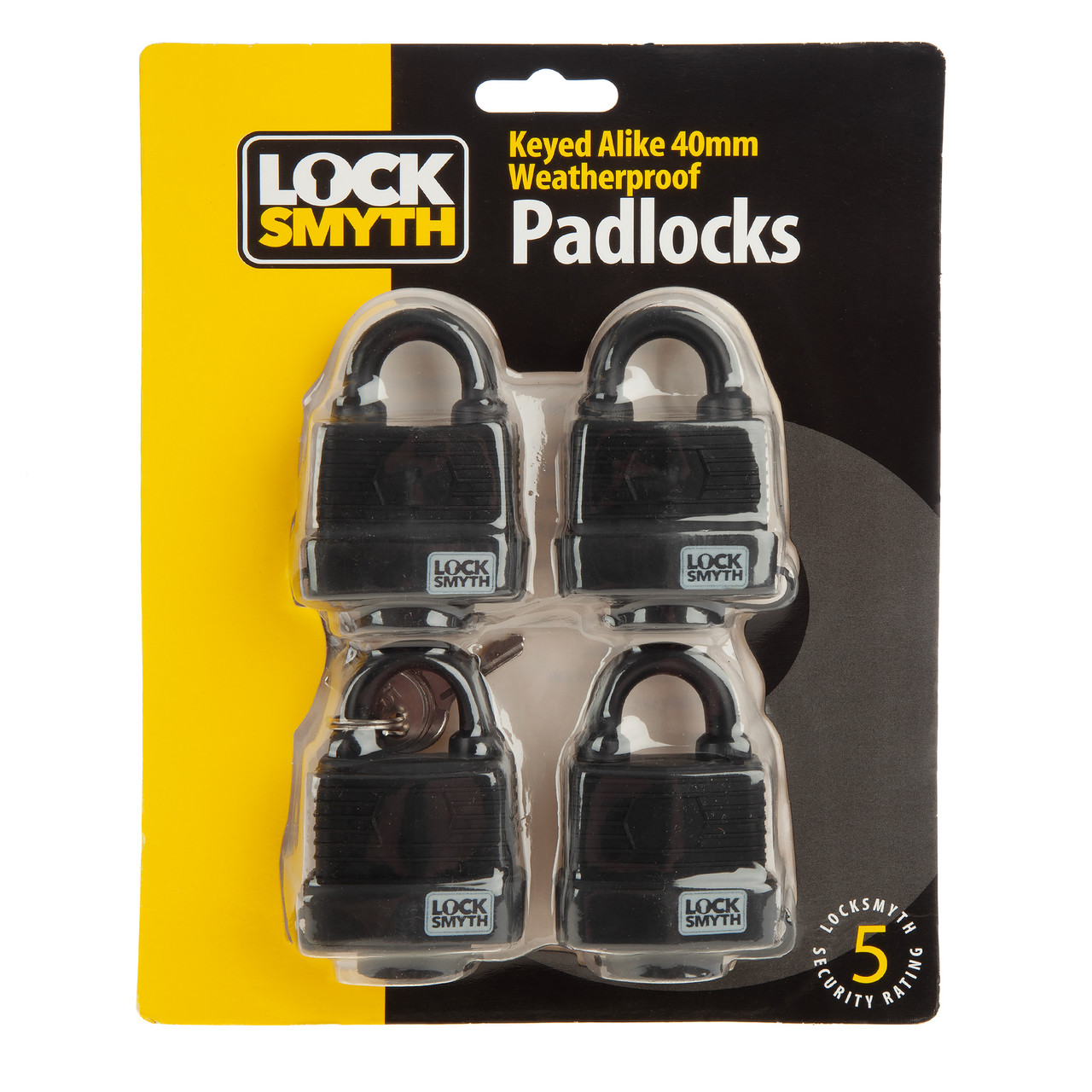 Locksmyth L2200017 40mm Weatherproof Padlock