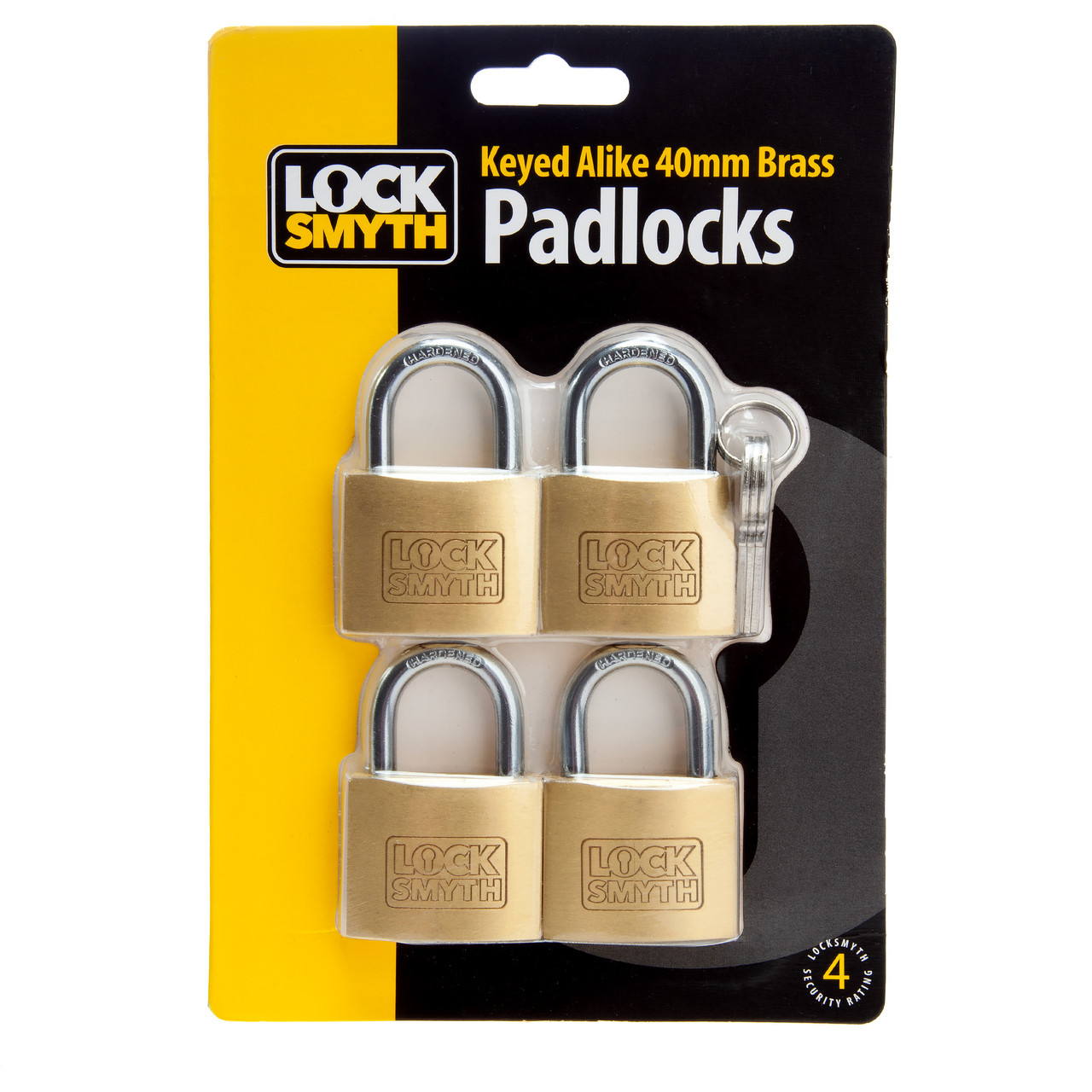 Locksmyth L2200012 40mm Brass Padlock