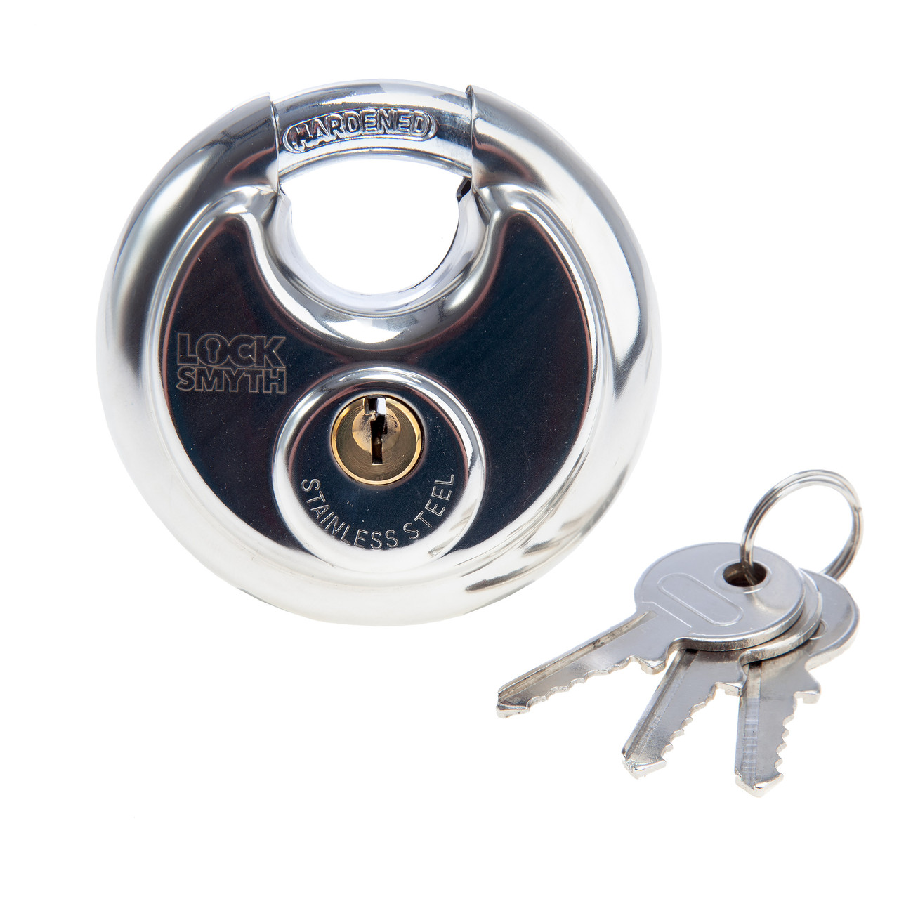 Locksmyth L2200031 70mm Stainless Steel Disc Padlock