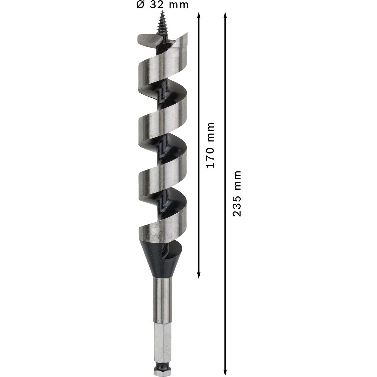 Bosch 2608597639 PRO Wood Auger Drill Bit 32 × 170mm
