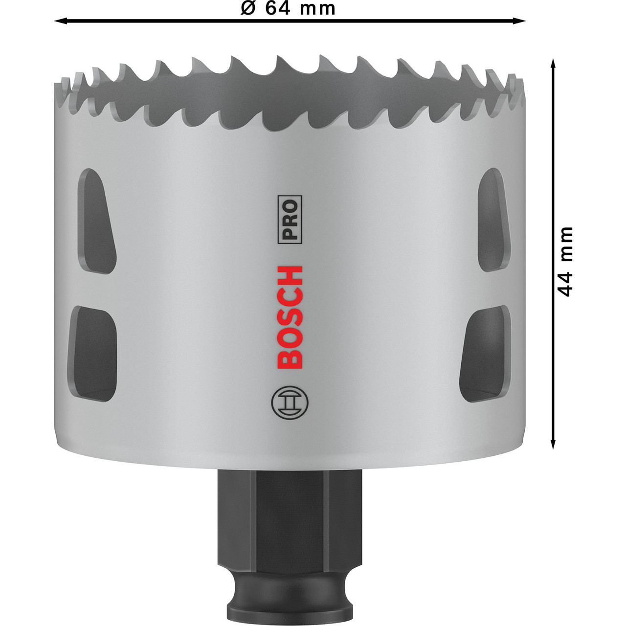 Bosch 2608594395 PRO Multi-Material PC Plus Hole Saw 64mm